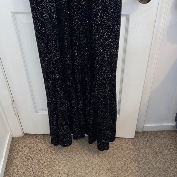 Multi color Glitter Halter Dress - Picture 4 of 12